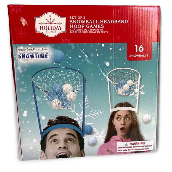 NEW in box Snowball Toss Headband Game Family Fun Christmas Game NEW IN BOX - Picture 1 of 8